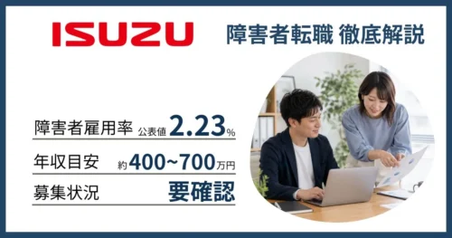 障害者雇用 いすゞに転職するには