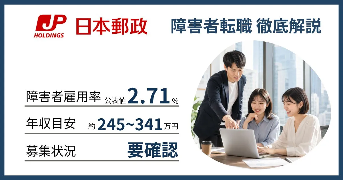 障害者雇用 日本郵政に転職するには