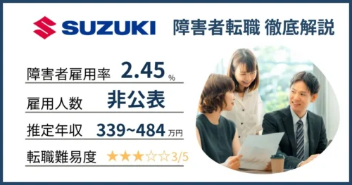 障害者雇用 スズキに転職するには