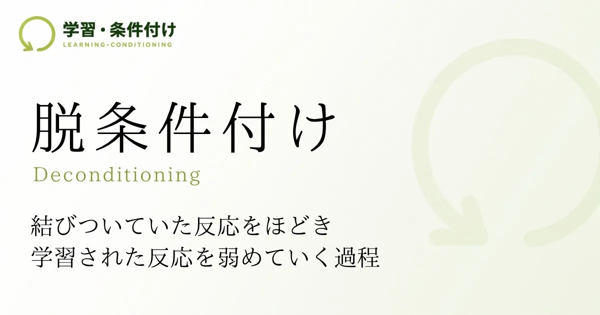 脱条件付け