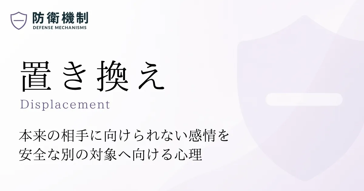 置き換え
