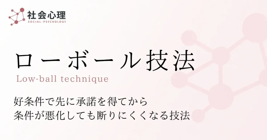 ローボール技法