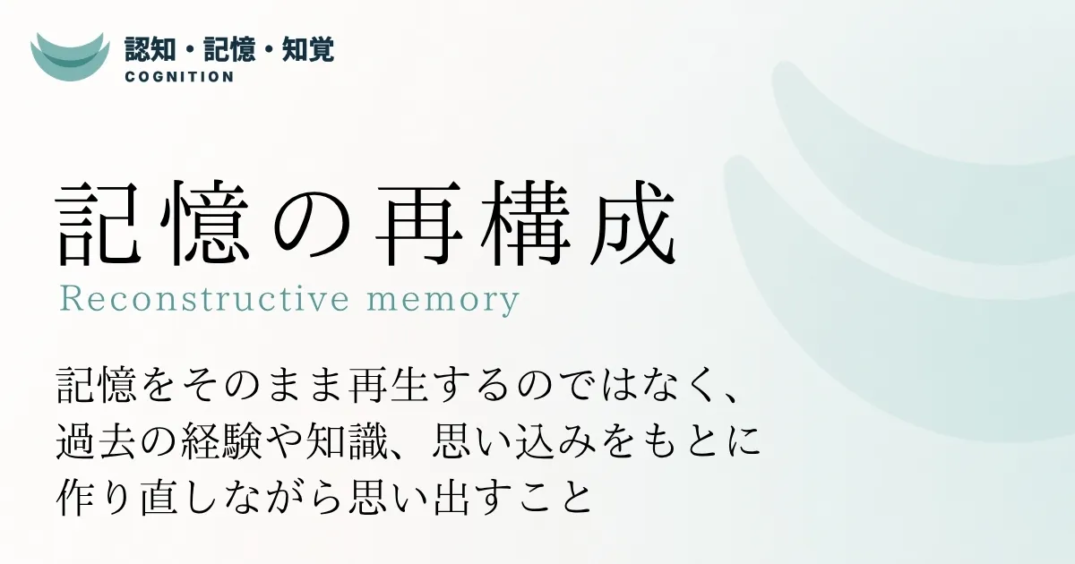 記憶の再構成
