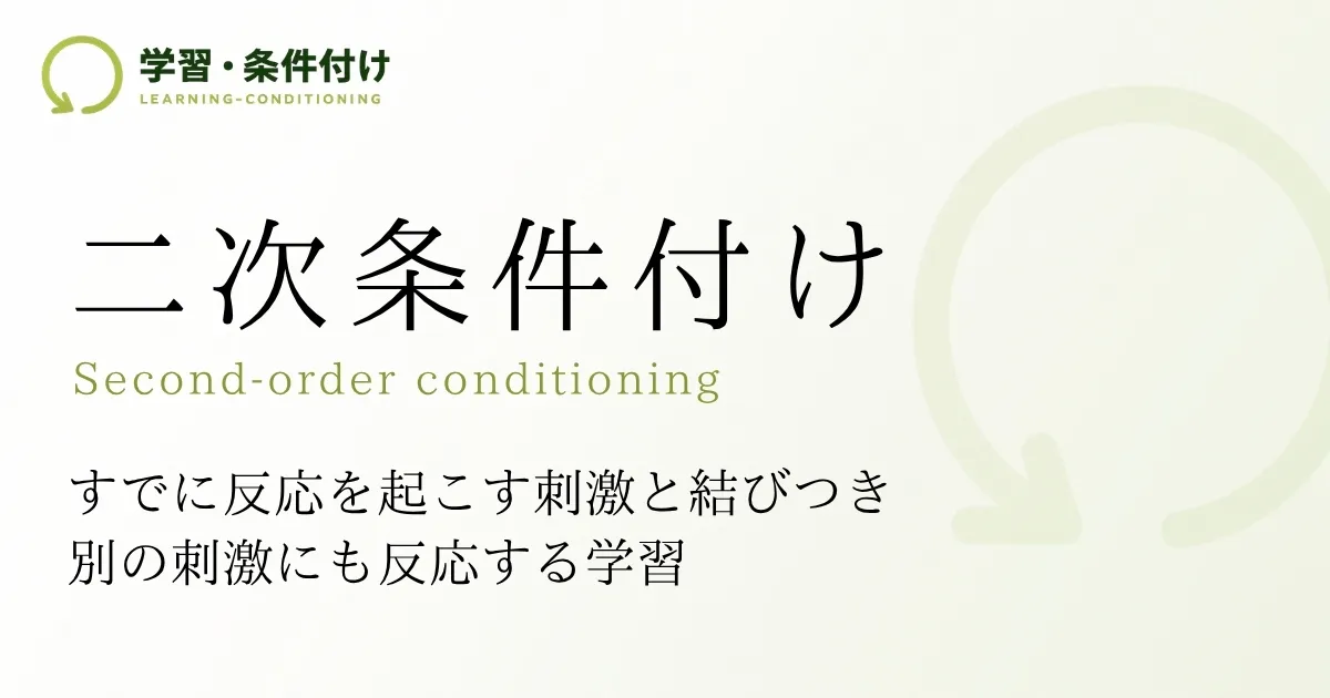 二次条件付け