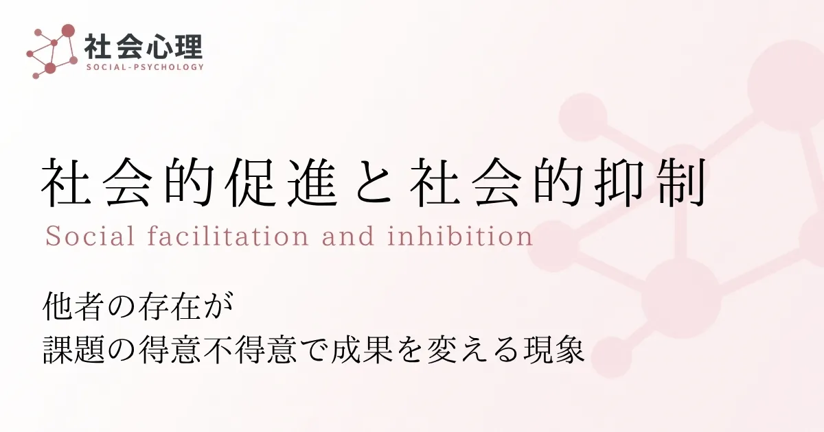 社会的促進と社会的抑制
