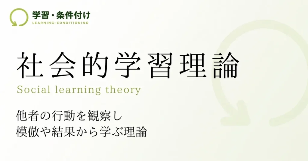社会的学習理論