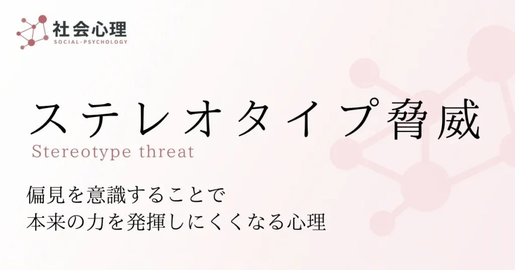 ステレオタイプ脅威